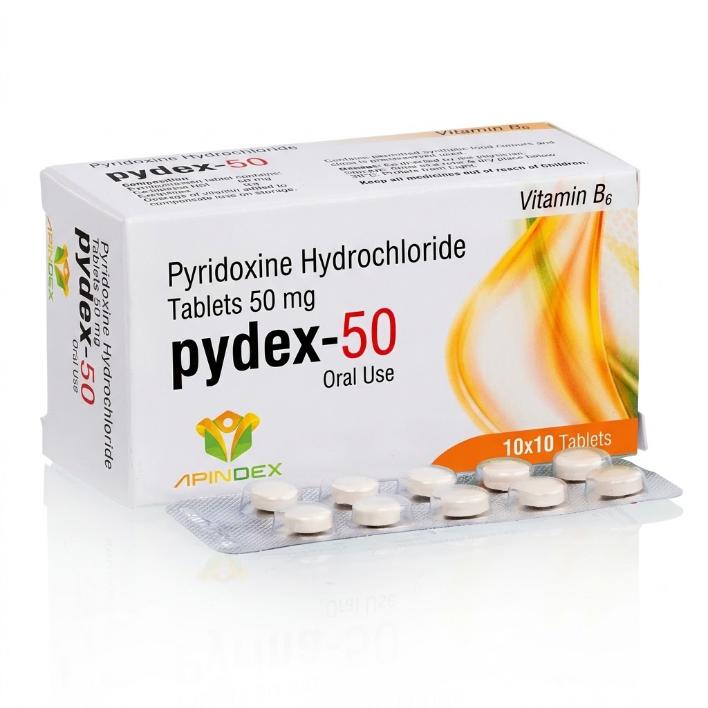Pyridoxine Tablets 50mg packaging