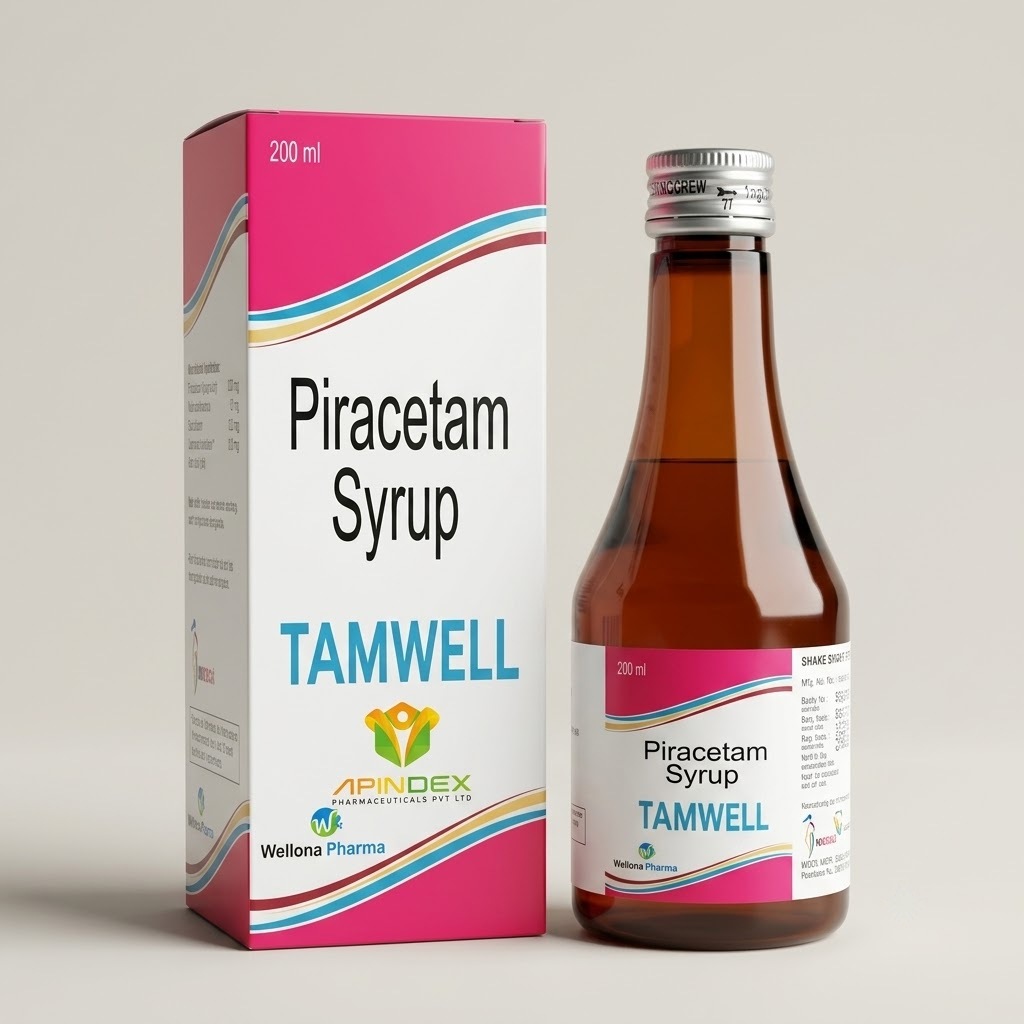 Piracetam Syrup packaging