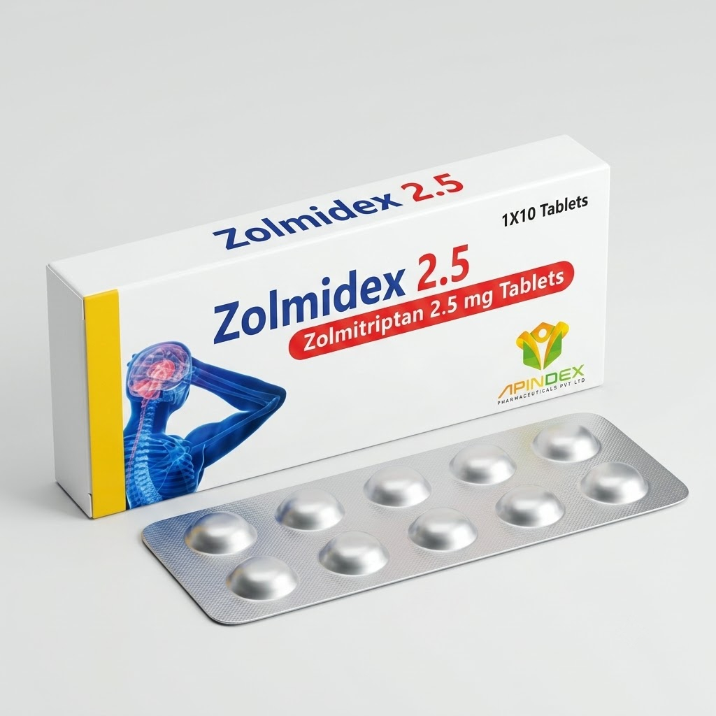 Zolmitriptan Tablets packaging