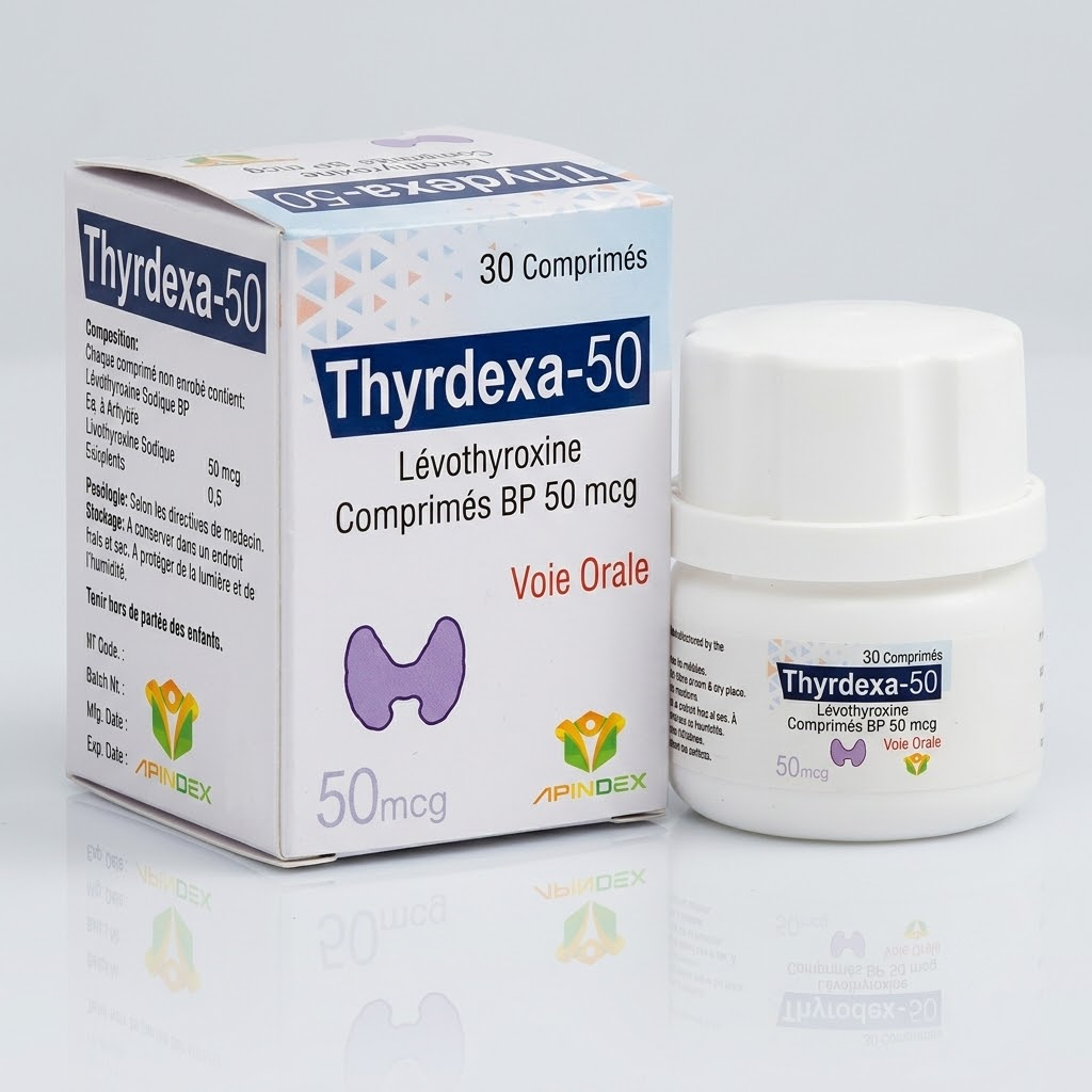 Levothyroxine 50mcg Tablets packaging