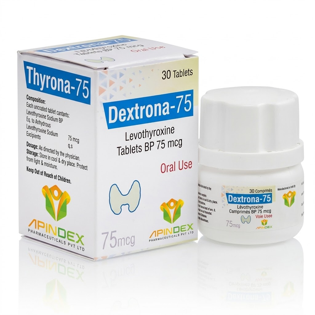 Levothyroxine 75mcg Tablets packaging