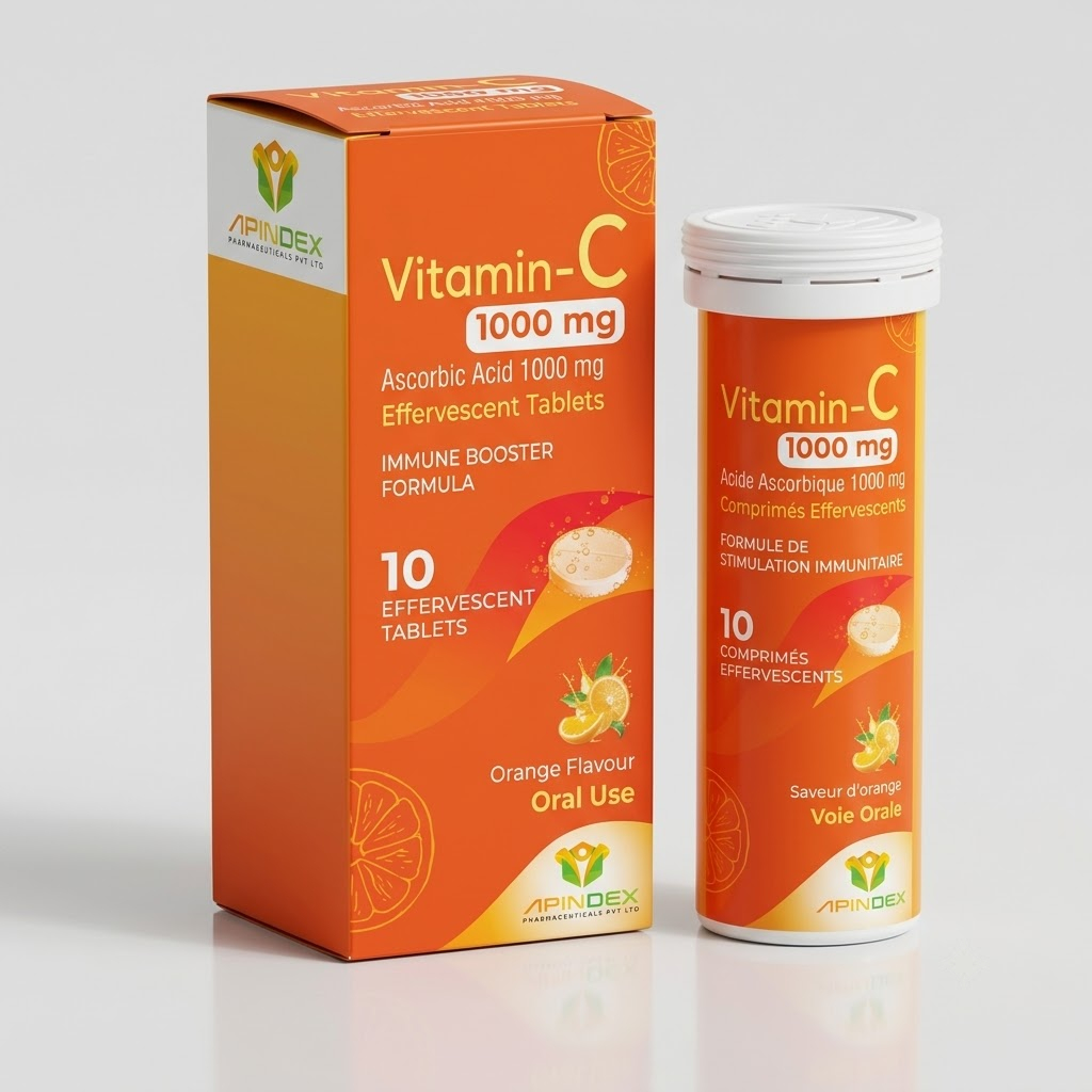 Ascorbic Acid 1000mg Tablets packaging