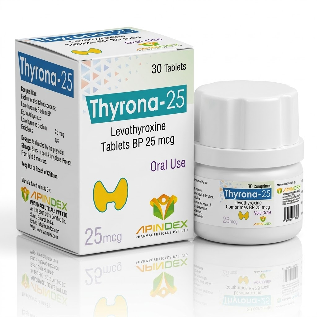 Levothyroxine 25mcg Tablets packaging