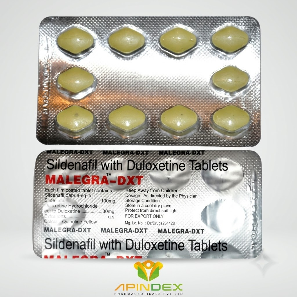 Malegra DXT packaging