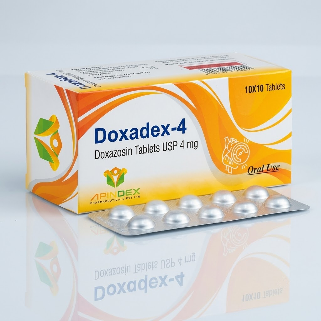 Doxazosin Tablets 4mg packaging