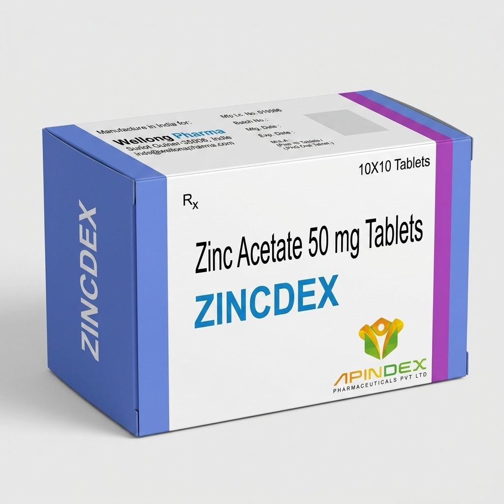 Zinc Acetate Tablets packaging