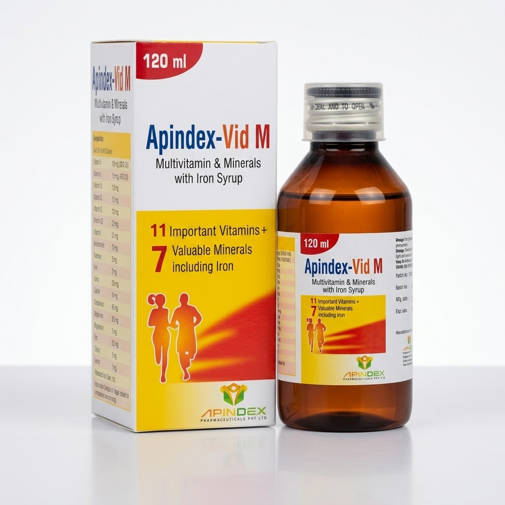 Multivitamin and Minerals with Iron Syrup packaging