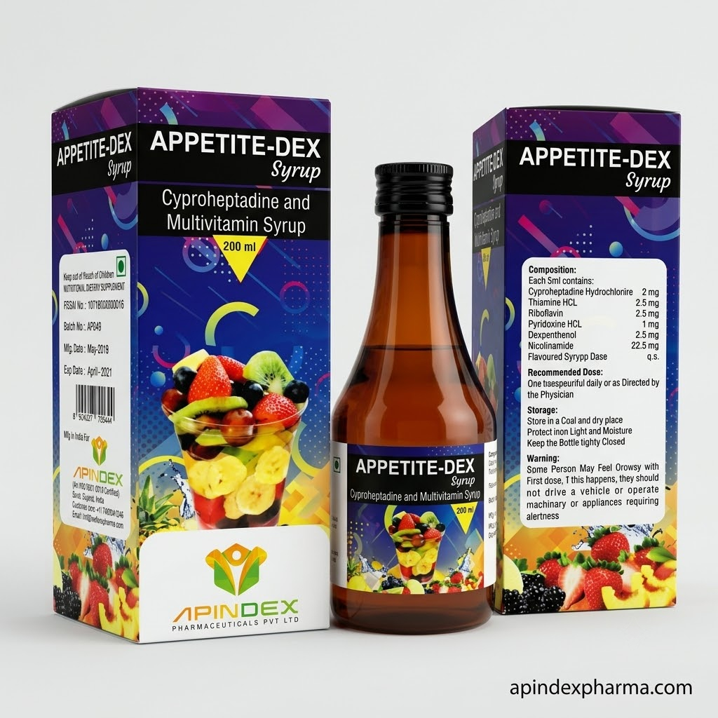 Appetite Stimulant Syrup packaging