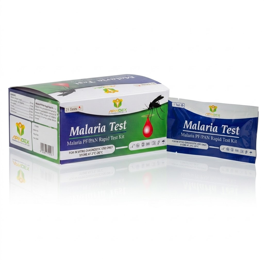 Malaria Rapid Test Kit packaging