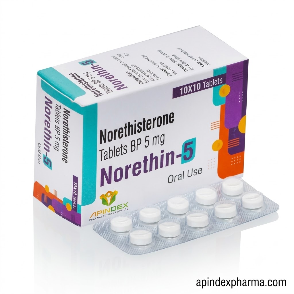 Norethisterone Tablets packaging