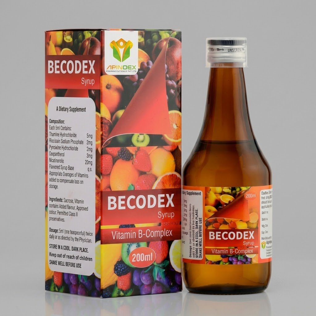 Vitamin B-Complex Syrup packaging