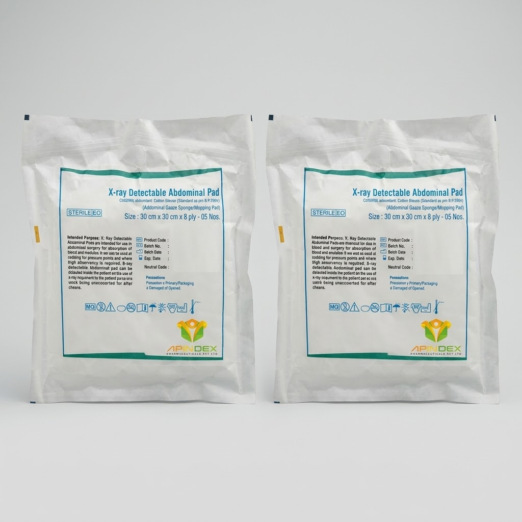 X-ray Detectable Abdominal Pad packaging