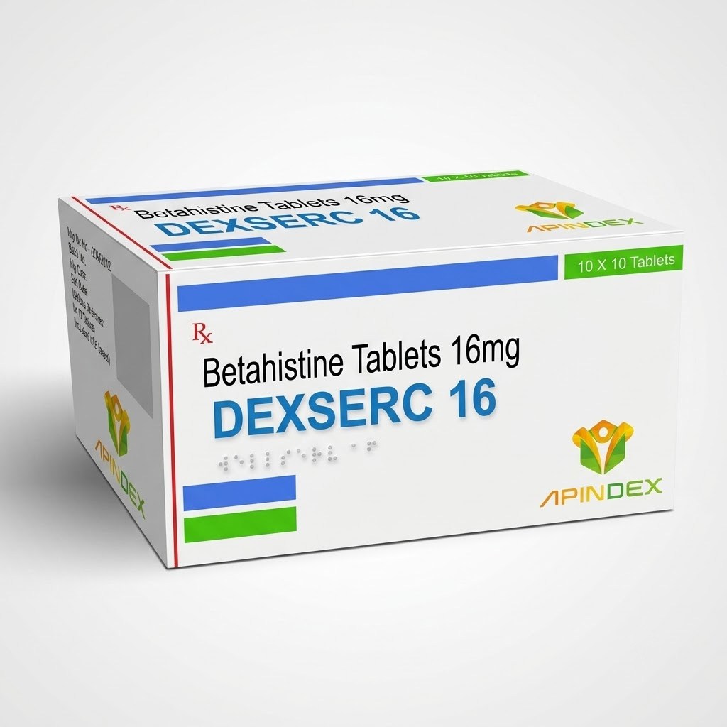 Betahistine Tablets packaging