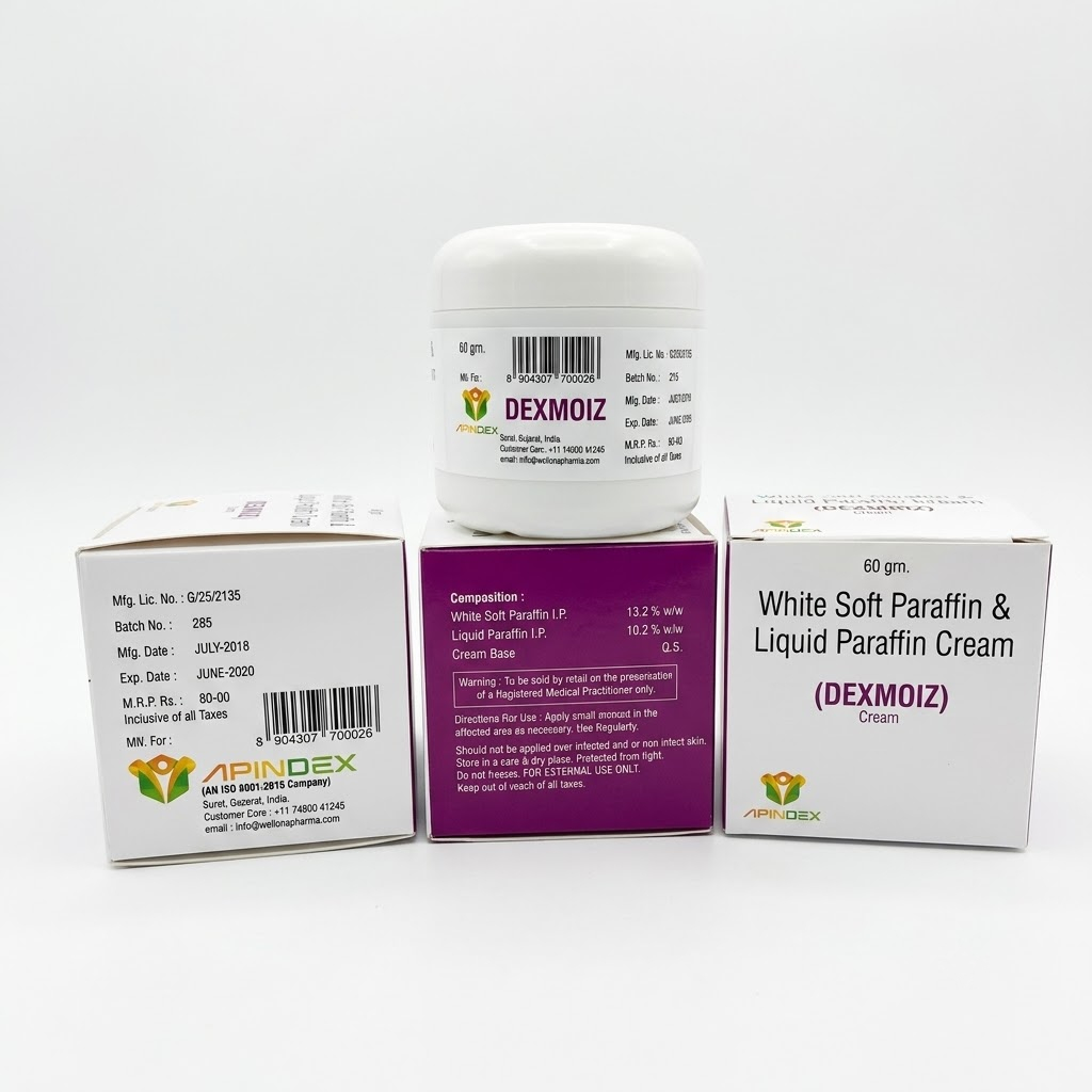 White Soft Paraffin Liquid Paraffin Cream packaging