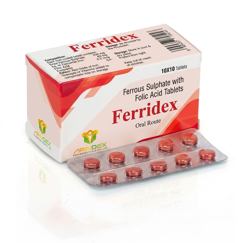 Ferrous Sulphate and Folic Acid Tablets packaging