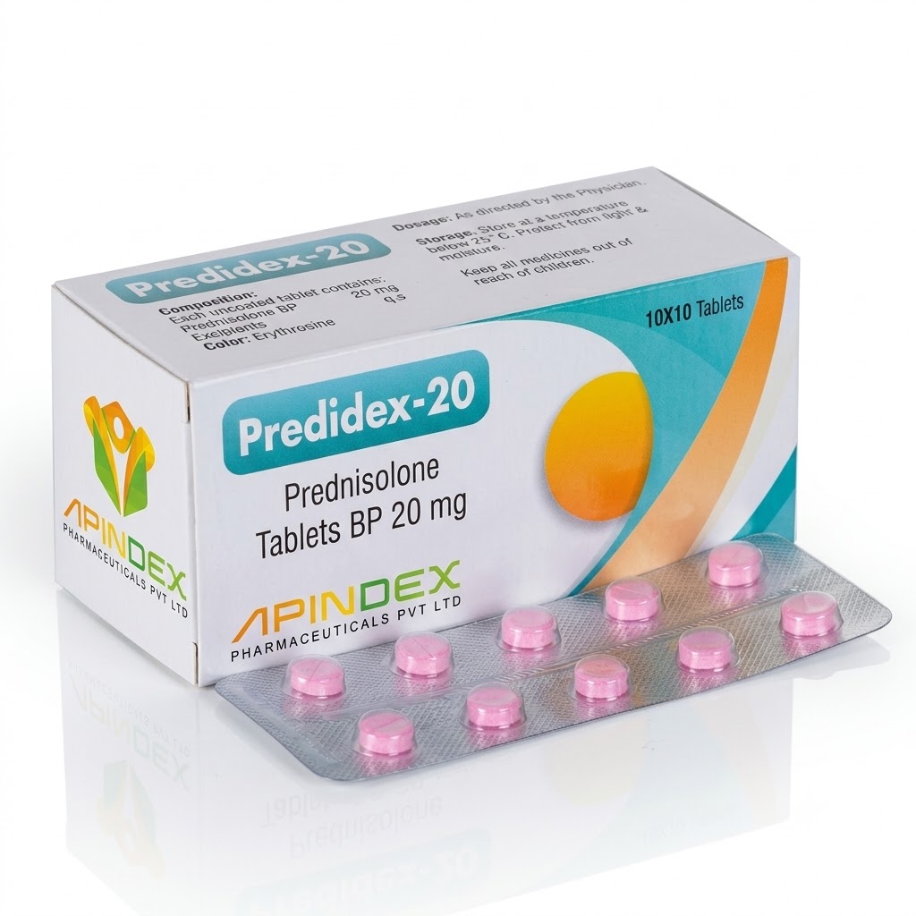 Prednisolone 20mg Tablets packaging