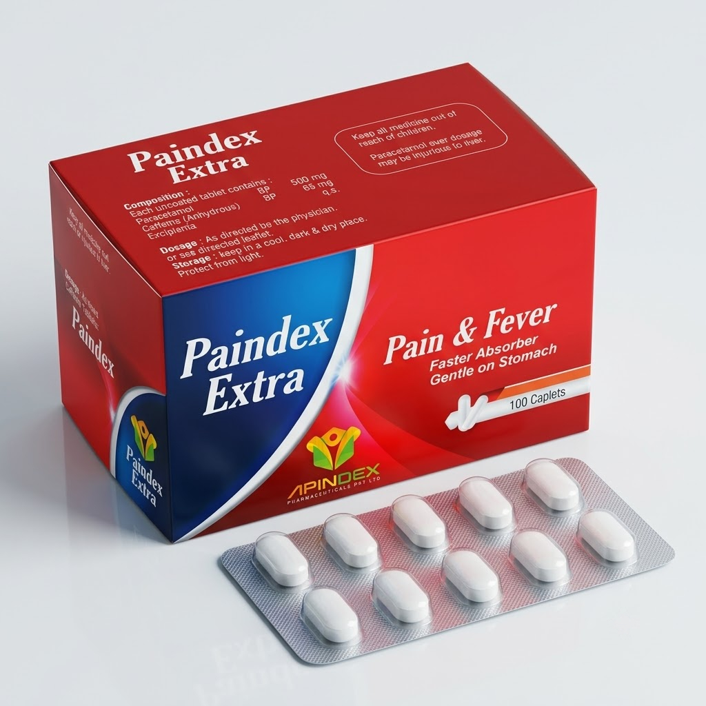 Paracetamol Caffeine Tablets packaging