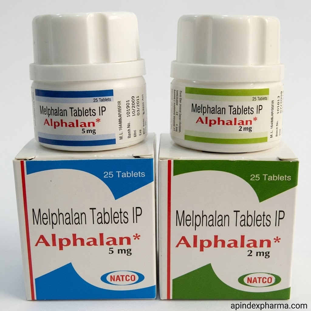 Alphalan packaging