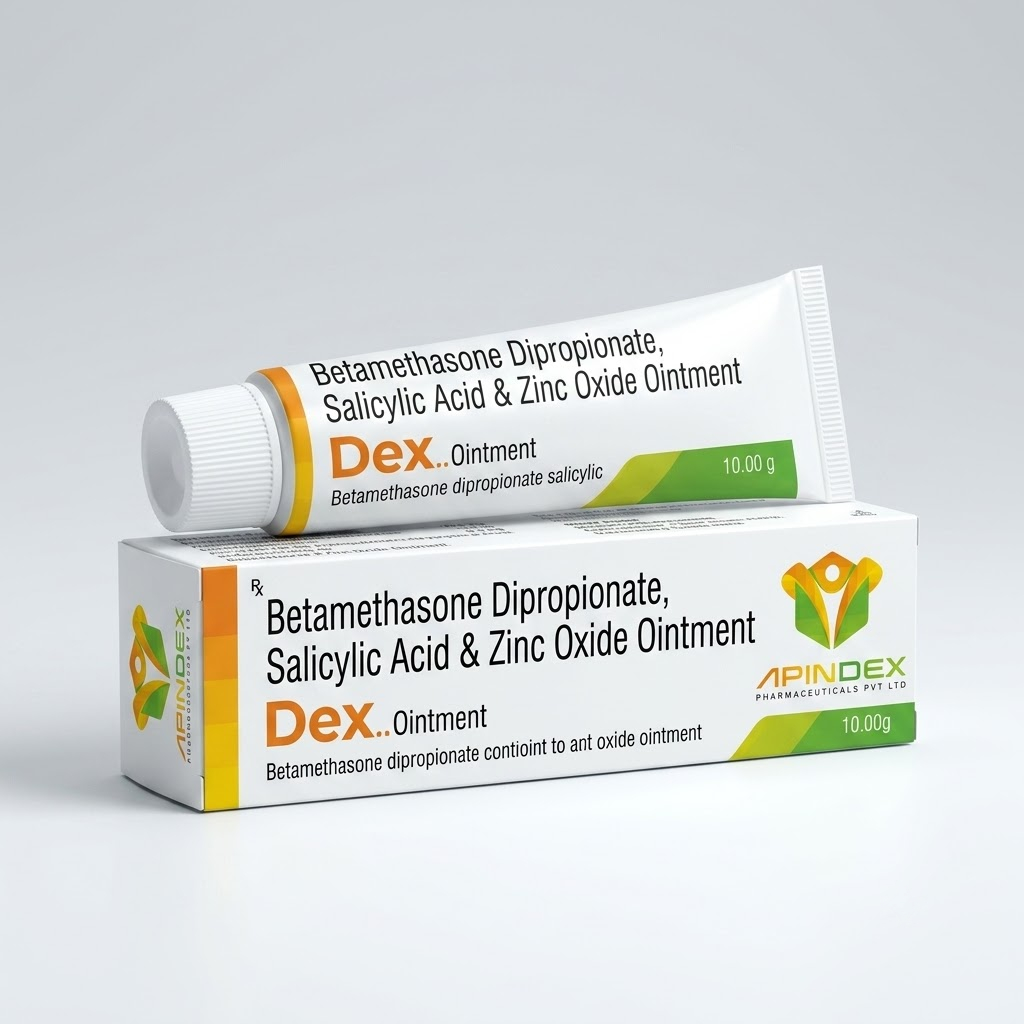 Betamethasone Dipropionate, Salicylic Acid & Zinc Oxide Ointment packaging