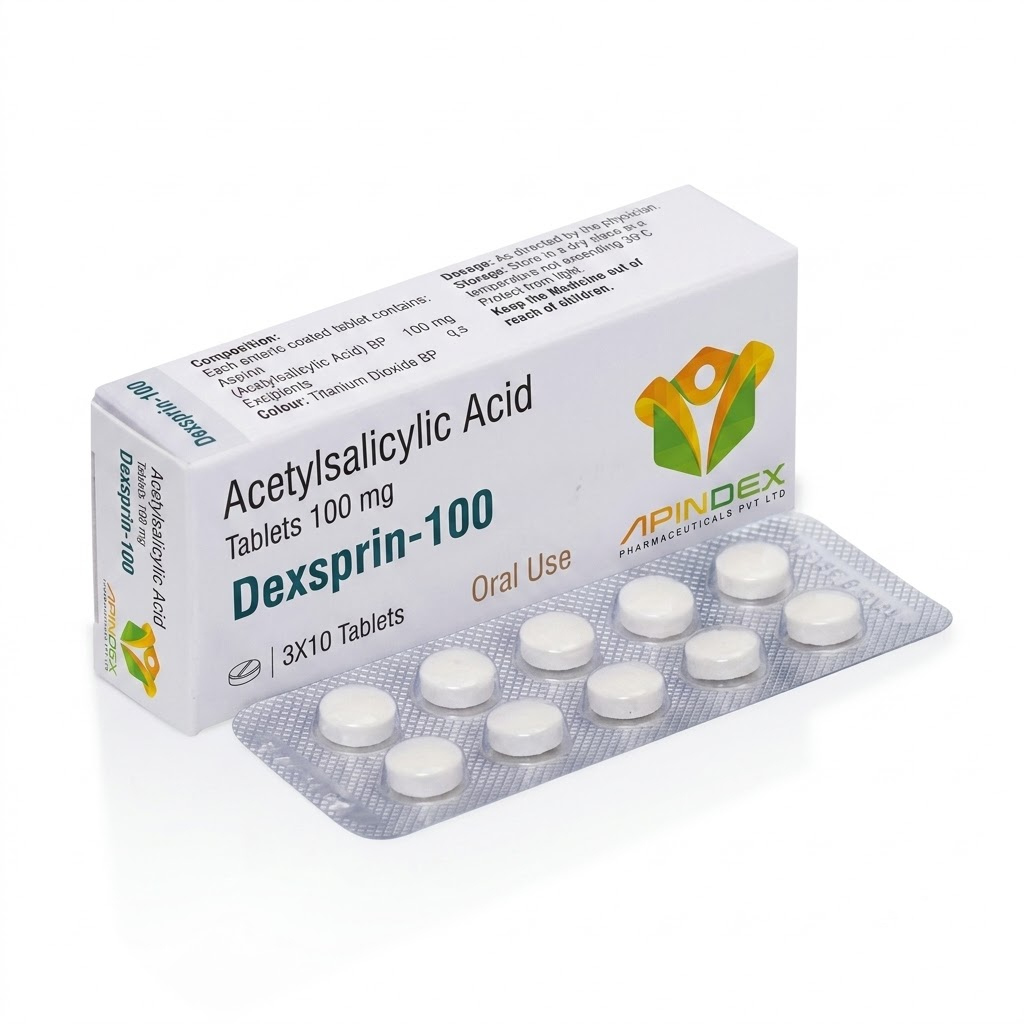 Acetylsalicylic Acid Tablets 100mg packaging