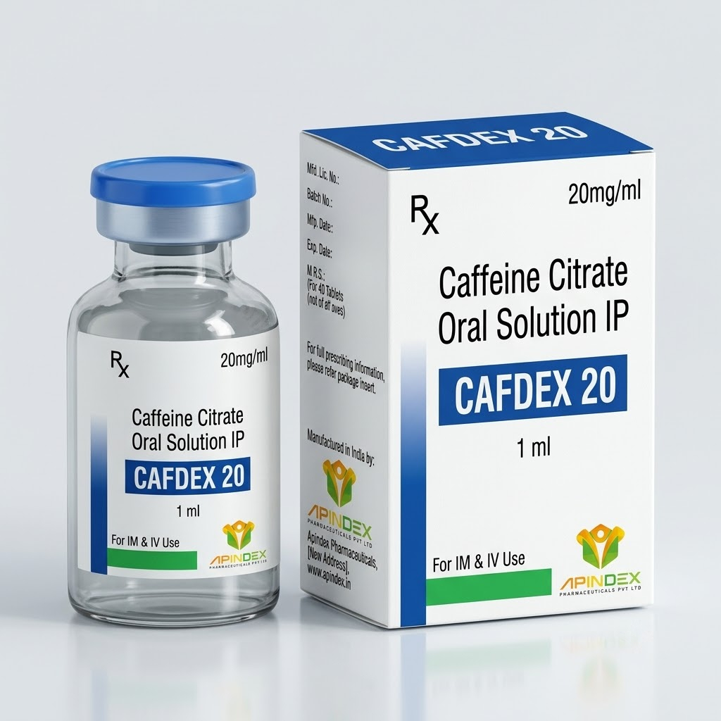 Caffeine Citrate Solution packaging