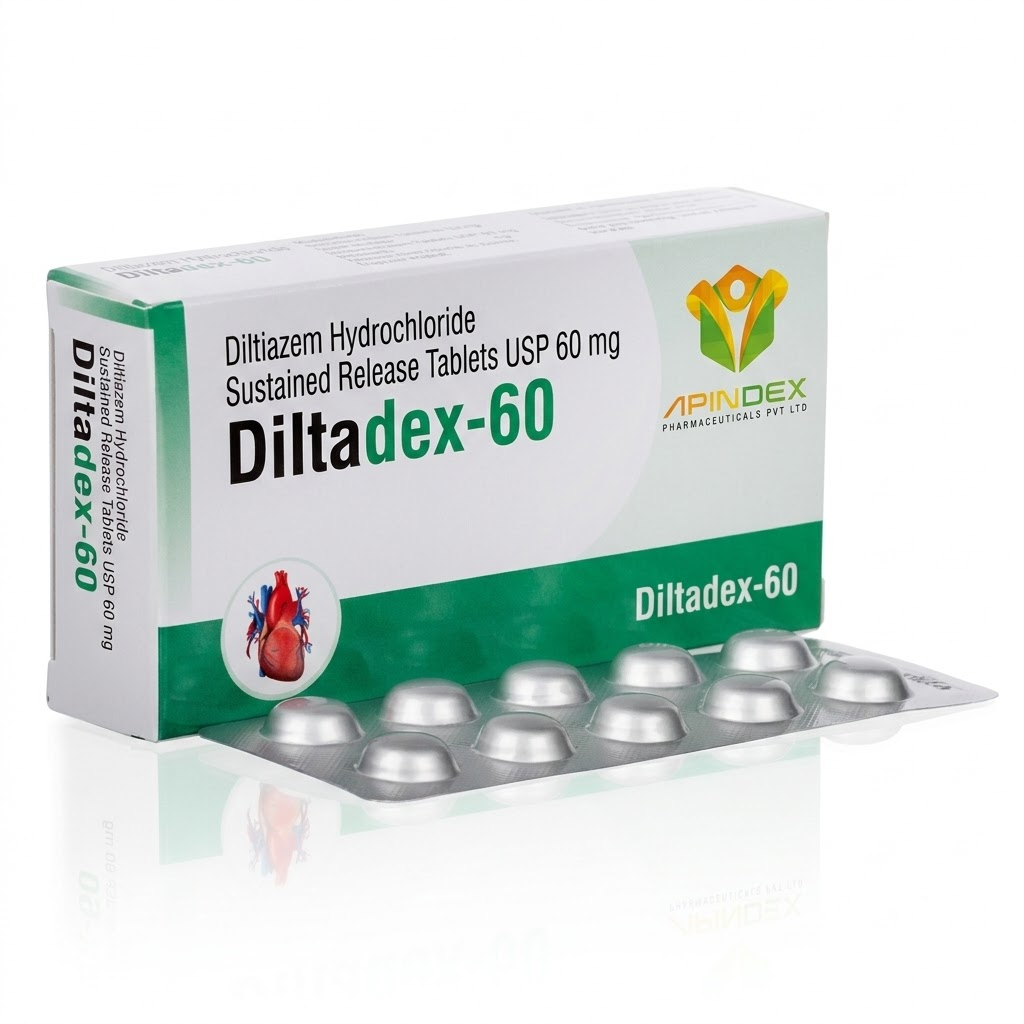 Diltiazem Hydrochloride Tablets 60 mg packaging
