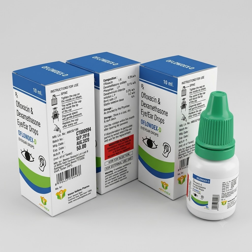 Ofloxacine & Dexamethasone Eye Drops