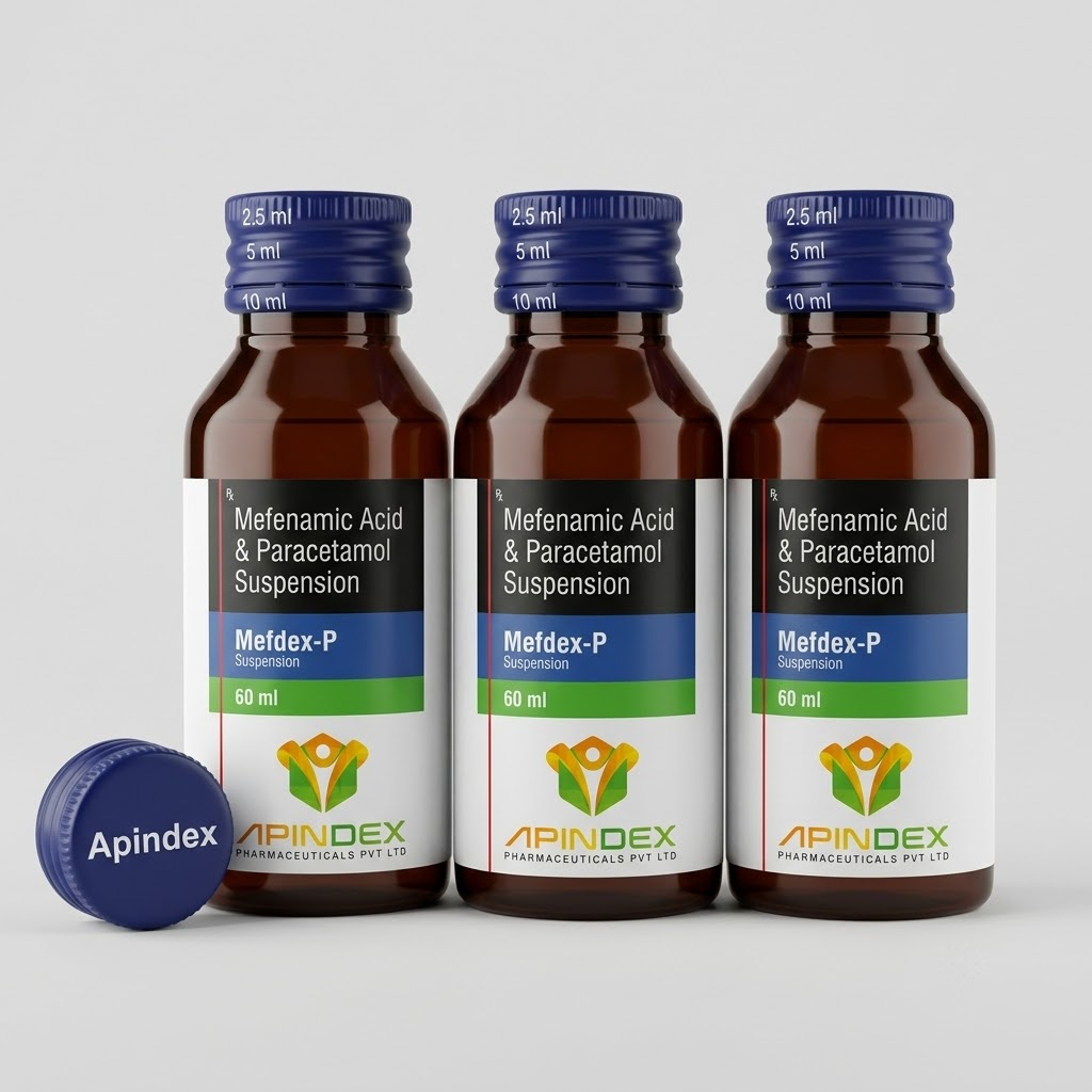 Mefenamic Acid Paracetamol Suspension packaging