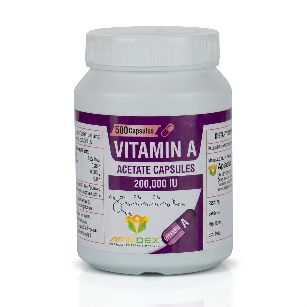 Vitamin A Capsules 200000 IU packaging