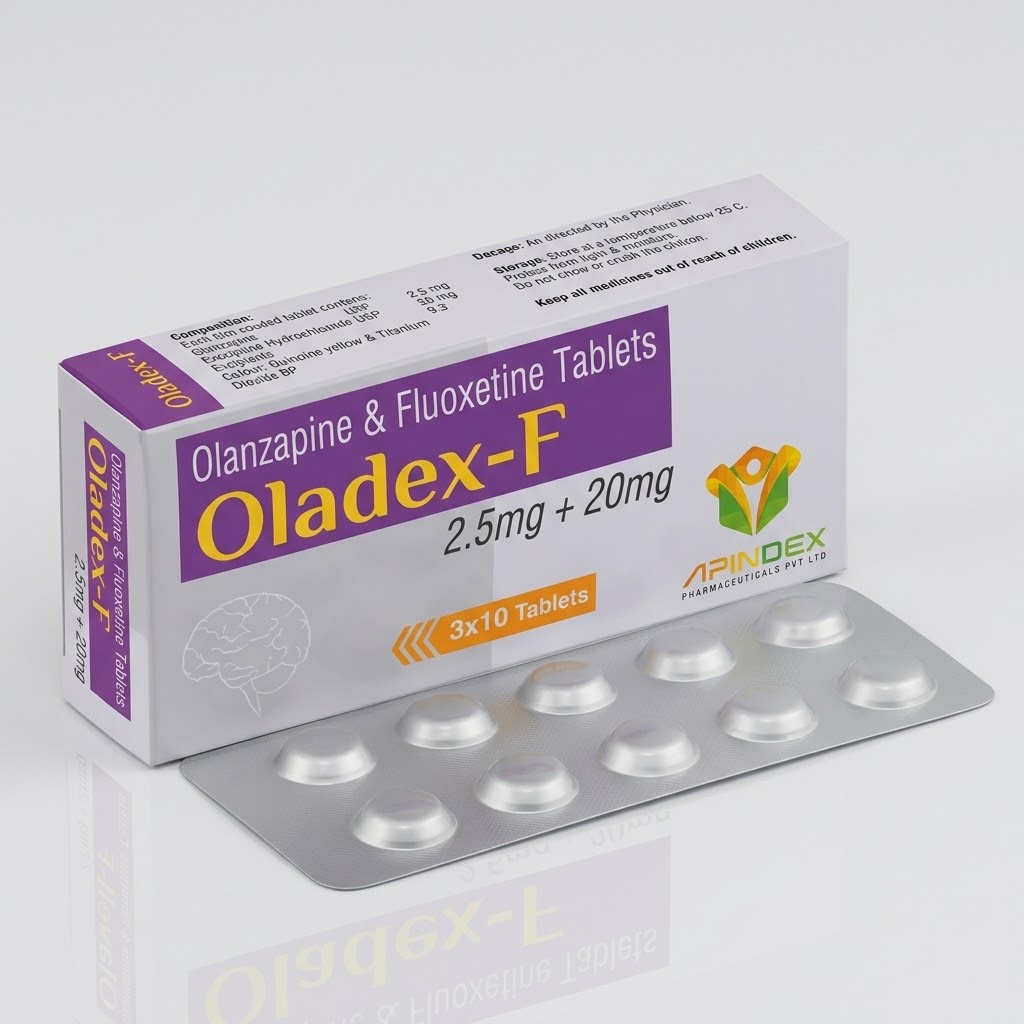Olanzapine 2.5mg & Fluoxetine 20mg Tablets packaging