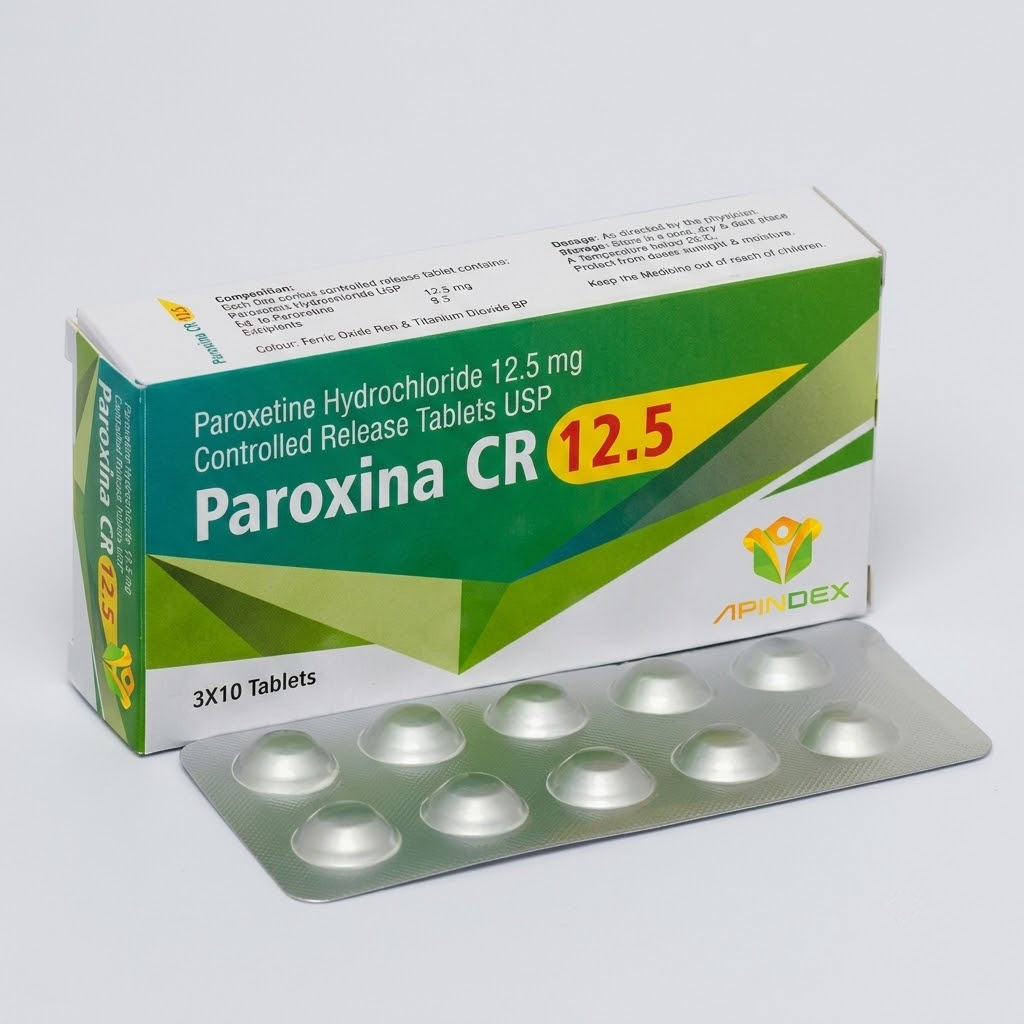 Paroxetine 12.5mg Tablets packaging