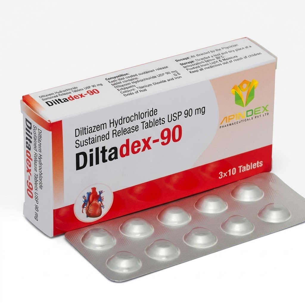 Diltiazem Hydrochloride Tablets 90 mg packaging