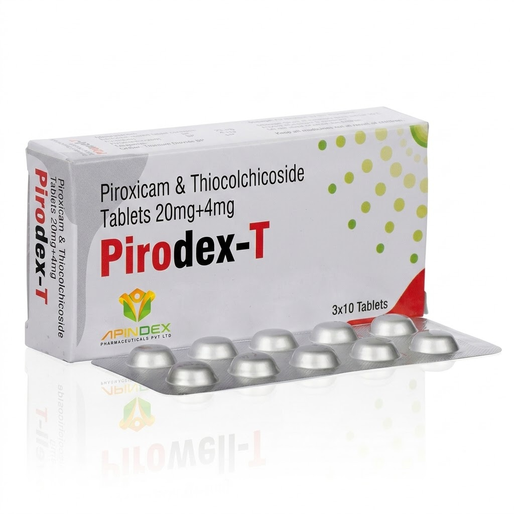 Piroxicam & Thiocolchicoside Tablets packaging