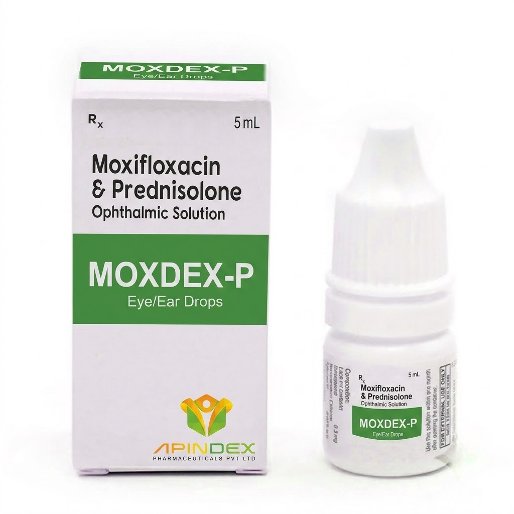 Moxifloxacin & Prednisolone Eye Drops