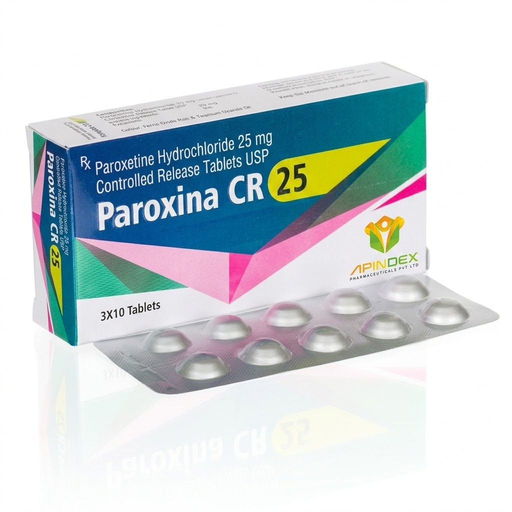 Paroxetine 25mg Tablets packaging