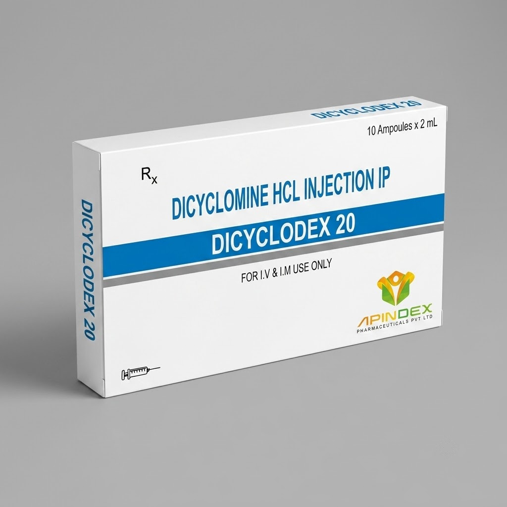 Dicyclomine HCL Injection packaging