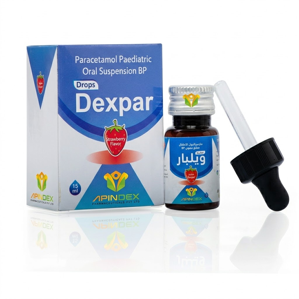 Paracetamol Paediatric Oral Suspension packaging