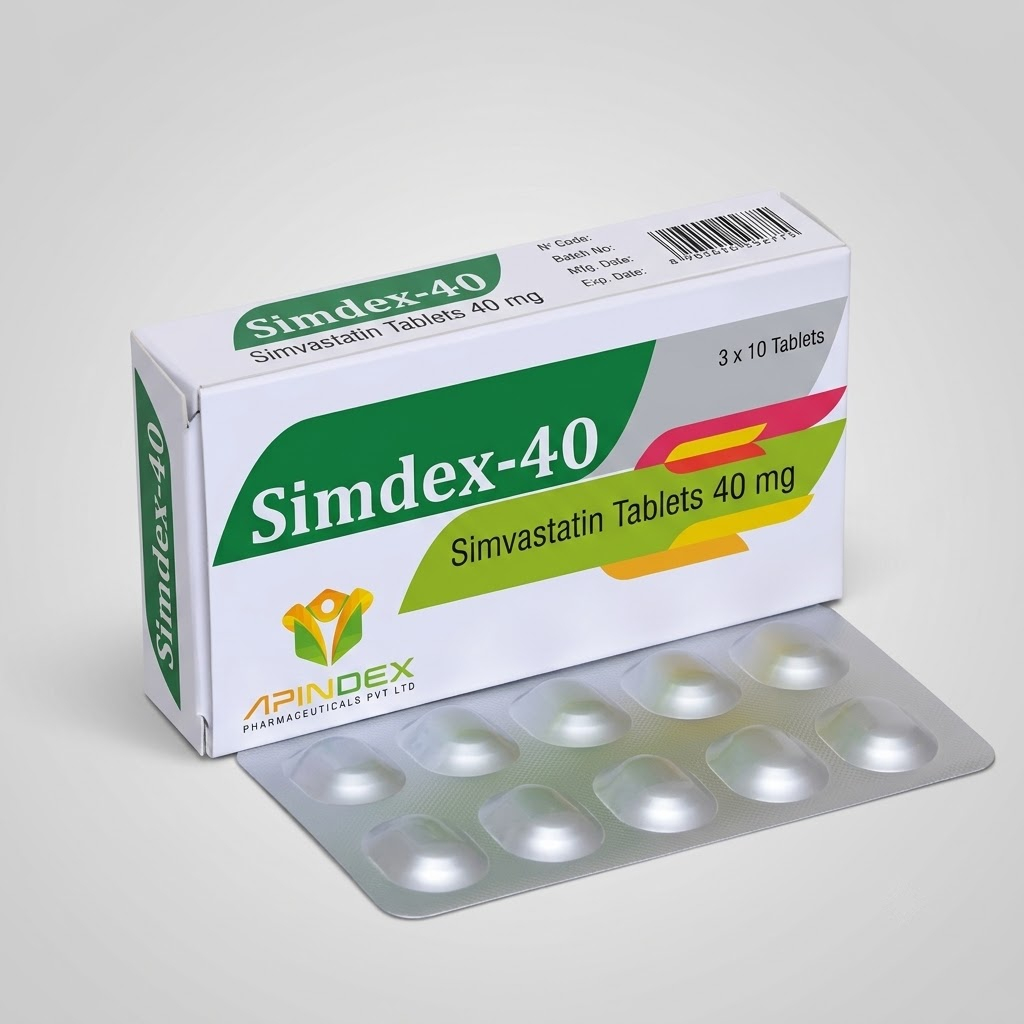 Simvastatin Tablets 40mg packaging