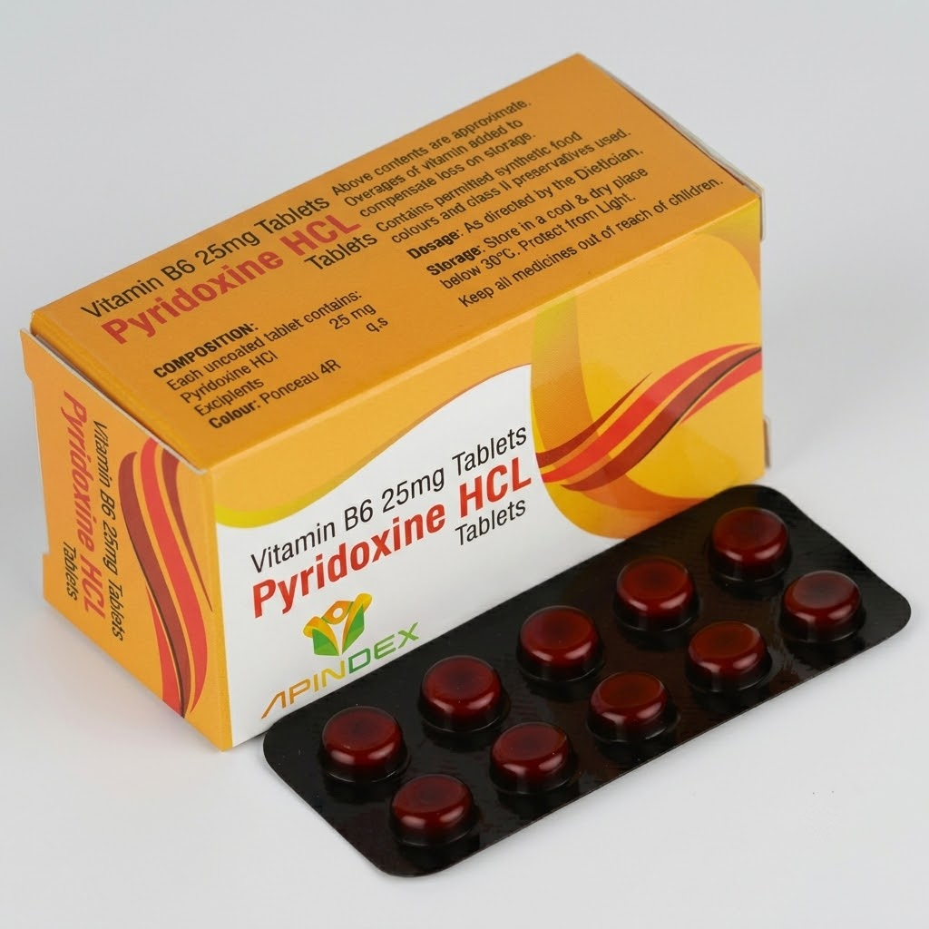 Pyridoxine Tablets packaging