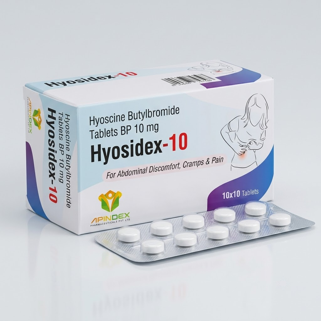 Hyoscine Butylbromide Tablets packaging