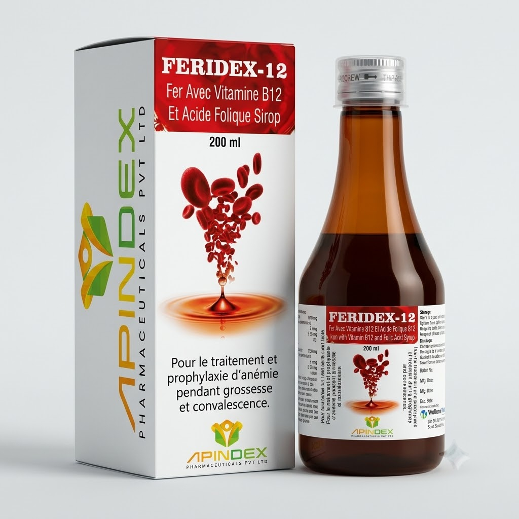 Ferric Ammonium Citrate, Folic Acid And Vitamin B12 Syrup packaging