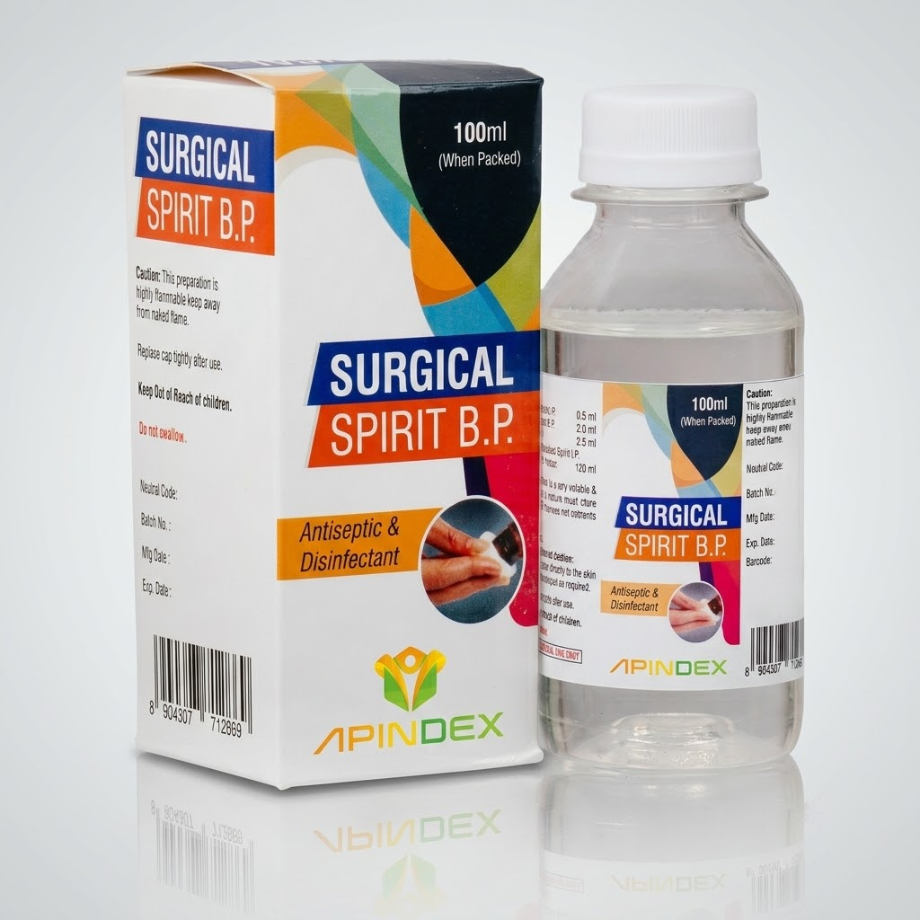 Surgical Spirit packaging