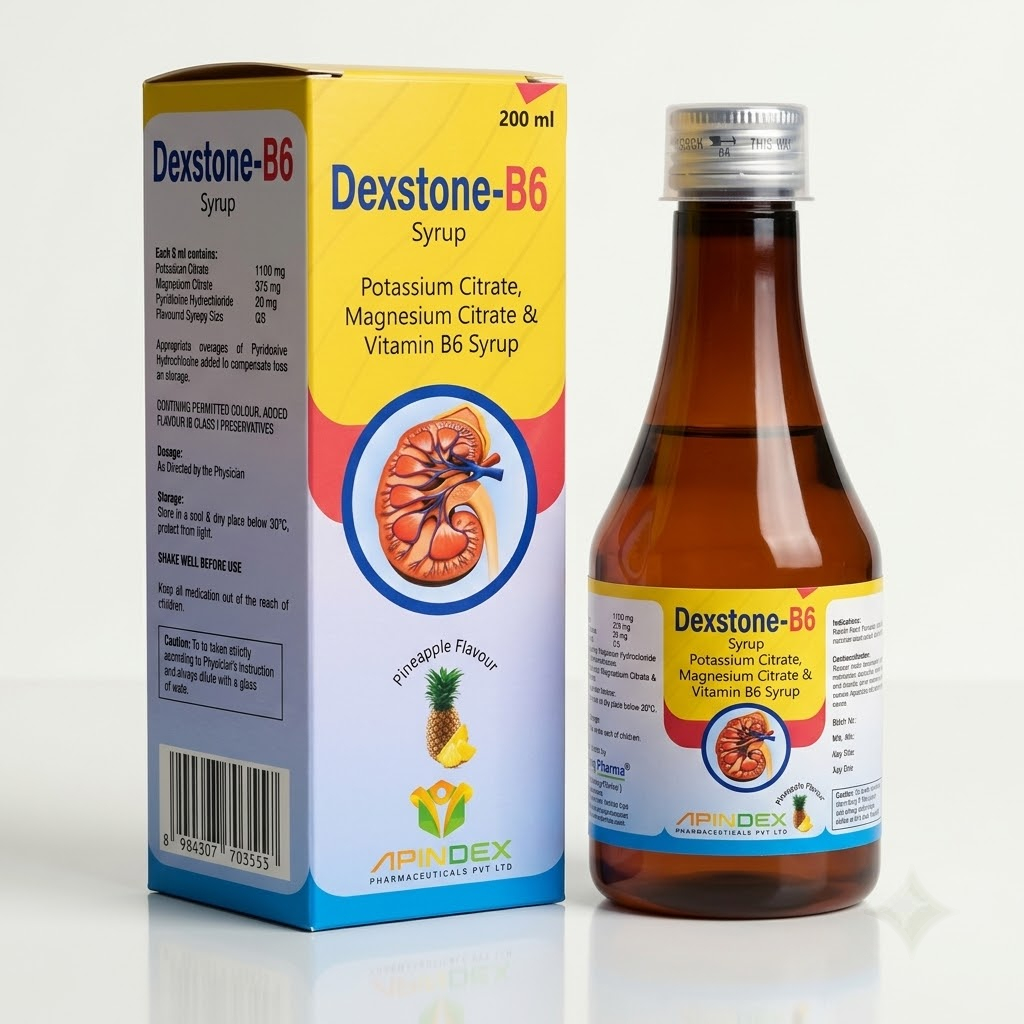 Potassium Citrate Magnesium Citrate & Vitamin B6 Syrup packaging